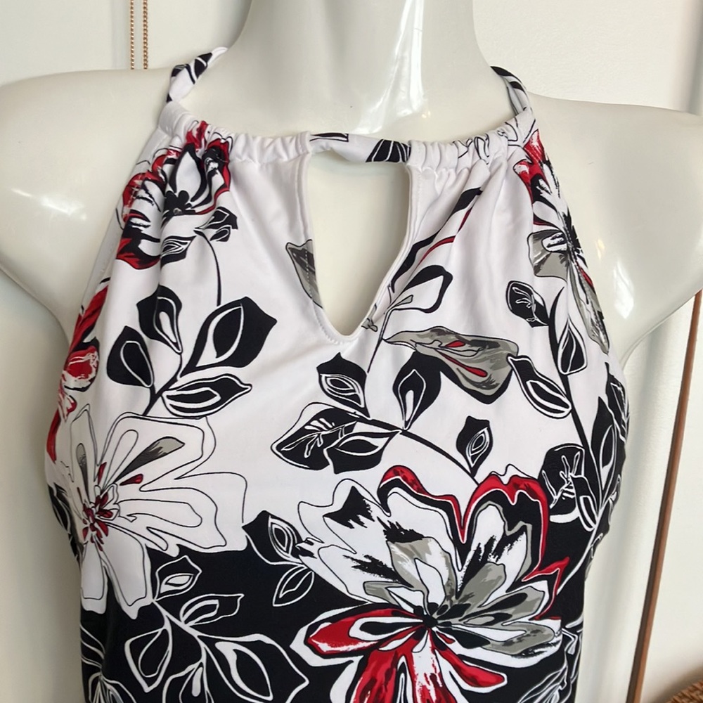 6 Jantzen Floral Print Halter swim suit - Picture 2 of 15